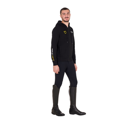 Equestro Scuderia Equestro Men's Hooded Sweatshirt #colour_black