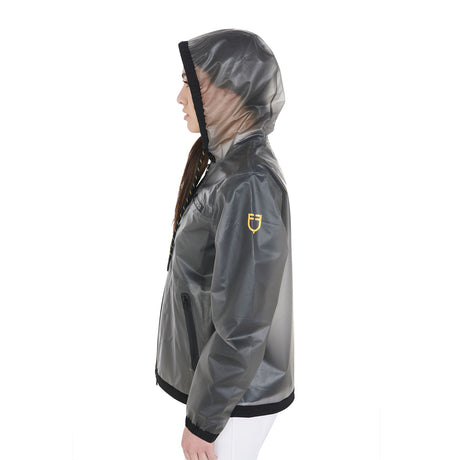 Equestro Women's Transparent Technical Raincoat #colour_grey