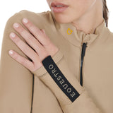 Equestro Women's Long-Sleeved Training Technical Polo Shirt