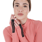 Equestro Women's Long-Sleeved Training Technical Polo Shirt