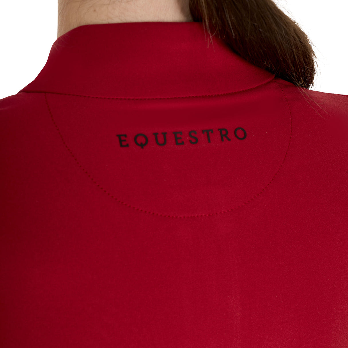 Equestro Women's Long-Sleeved Training Technical Polo Shirt