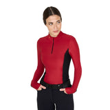 Equestro Women's Long-Sleeved Training Technical Polo Shirt