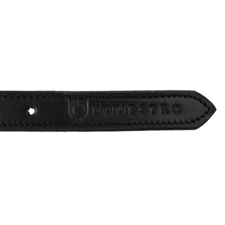 Equestro Women's Clincher Belt Snaffle Bit Buckle #colour_black