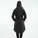 EQUIDRY Women's Bronte Riding Coat with Removable Hood #colour_black