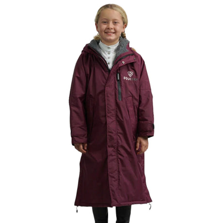 EQUIDRY Children's Thick Fleece Evolution #colour_plum-grey