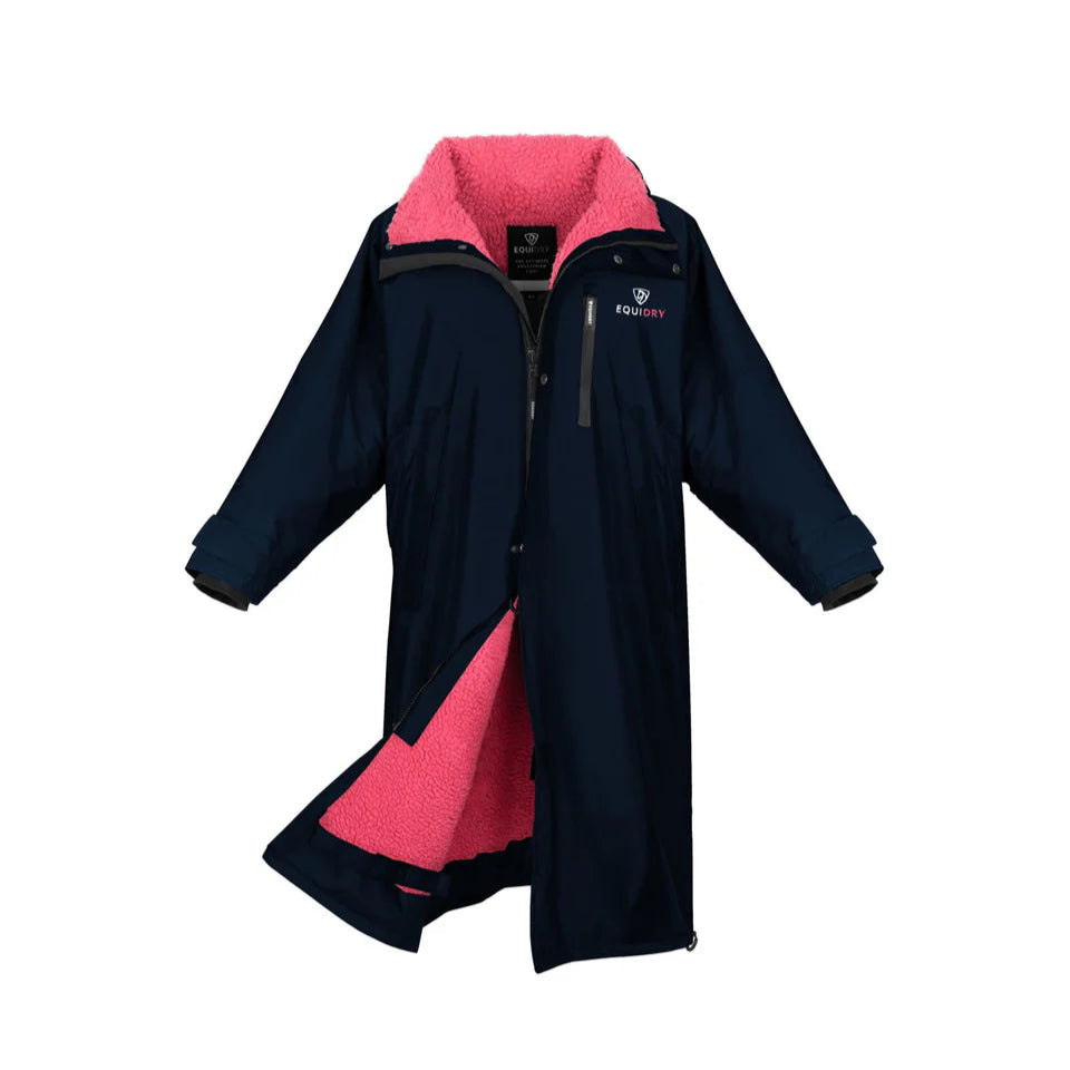 EQUIDRY Children's Thick Fleece Evolution #colour_navy-raspberry