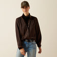 Ariat Women's Kildwick Blouse #colour_coffee-bean