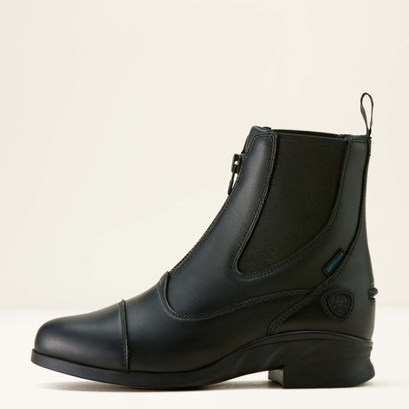 Ariat Women's Heritage Zip Waterproof Paddock Boot #colour_black