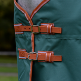 Weatherbeeta Comfitec Tyro Standard Neck Medium Turnout Rug #colour_green-burnt-orange-white