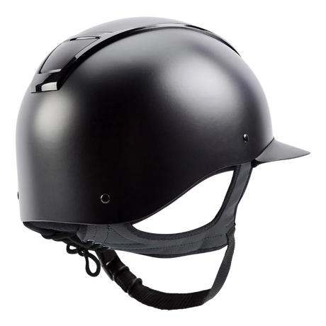 Champion Insight Round Wide Peak Riding Hat #colour_matt-black
