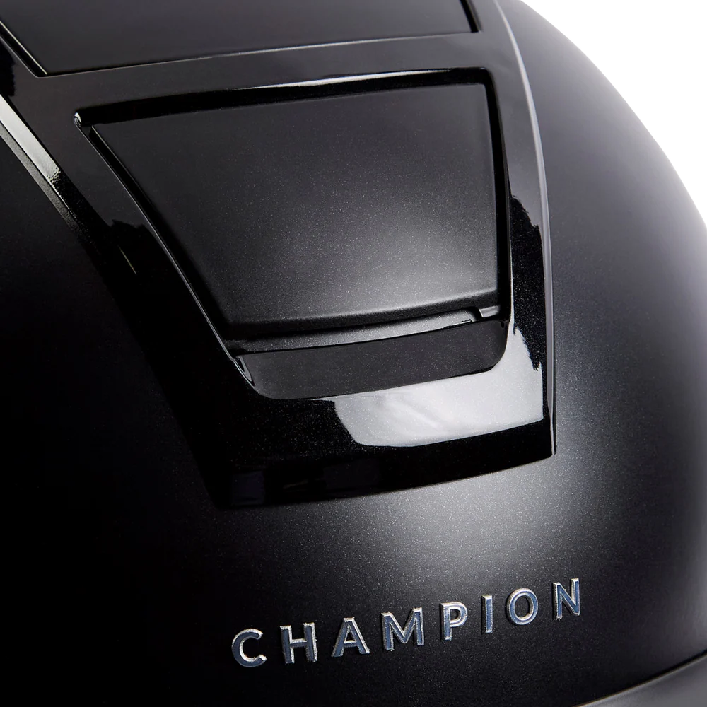 Champion Insight Oval Wide Peak Riding Hat #colour_matt-black