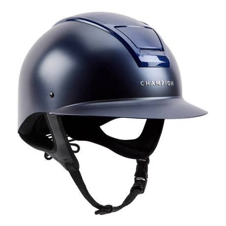Champion Insight Oval Wide Peak Riding Hat #colour_matt-navy