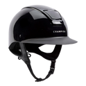 Champion Insight Oval Wide Peak Riding Hat #colour_metallic-black