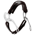 Stubben 2494 Pony-Hackamore Leather Pieces #colour_ebony