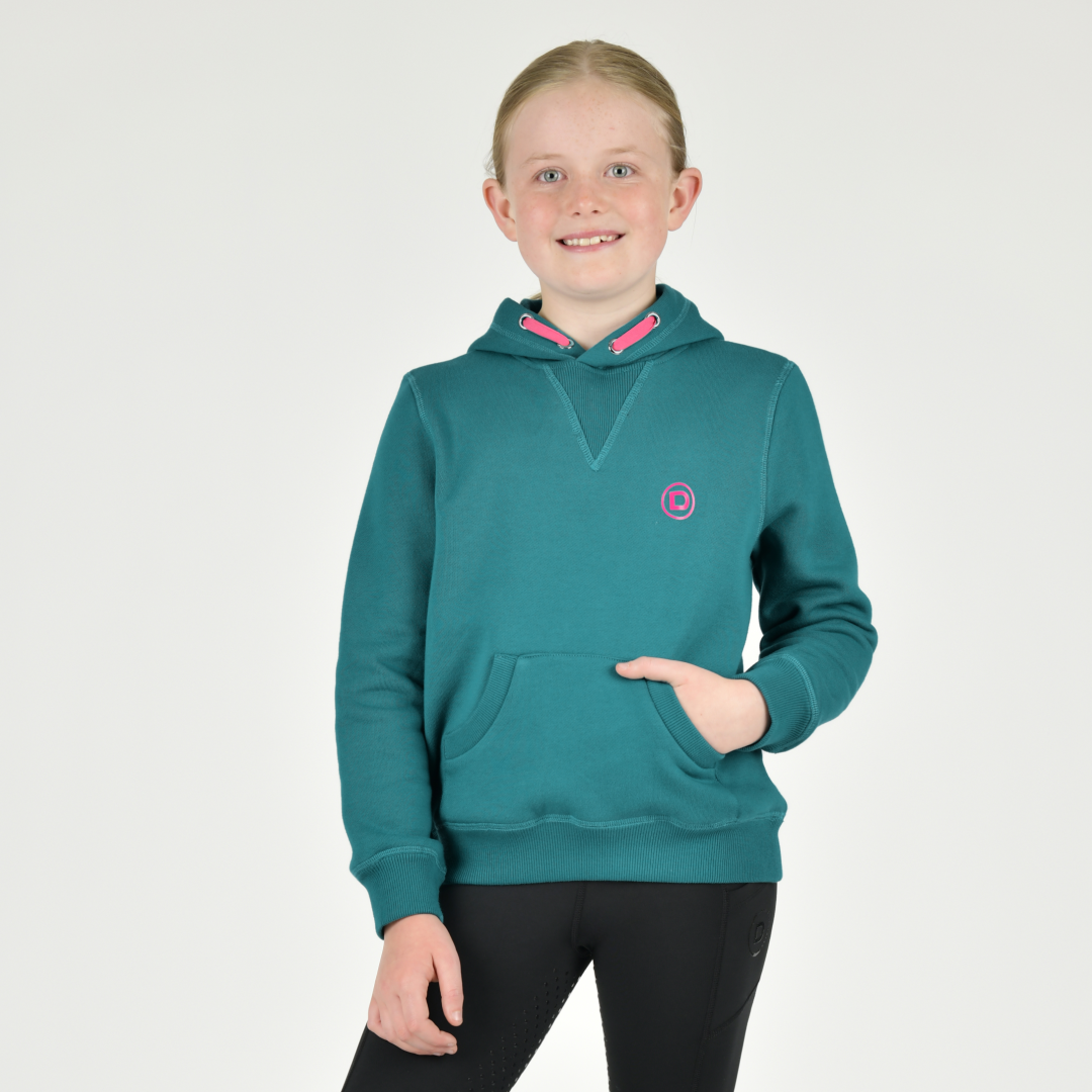 Dublin Childs Camile Contrast Tie Hoodie #colour_deep-lake