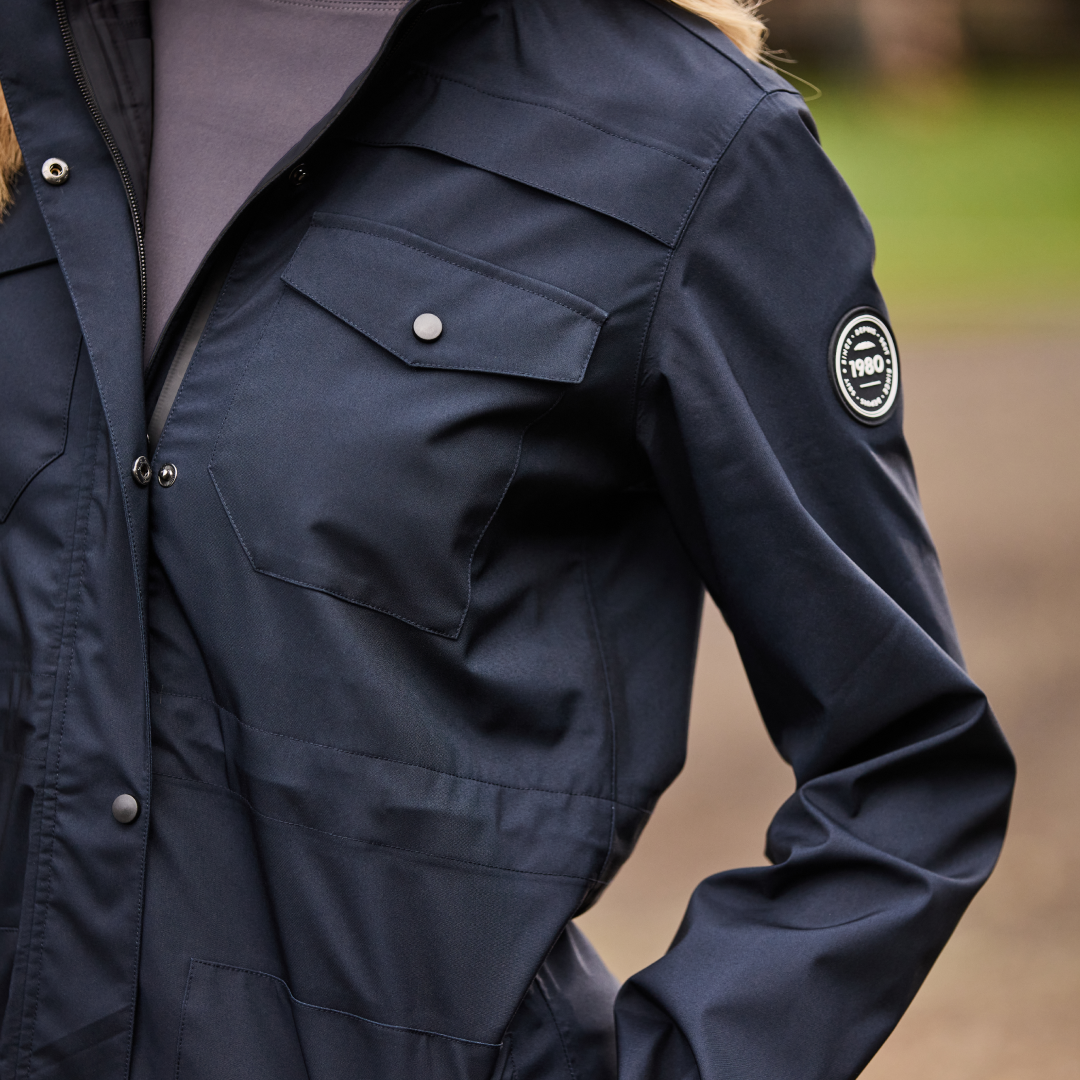 Weatherbeeta Waterproof Ladies Paloma Jacket #colour_sky-captain