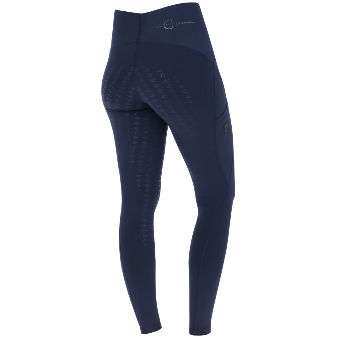 Covalliero Children's Riding Tights #colour_dark-navy