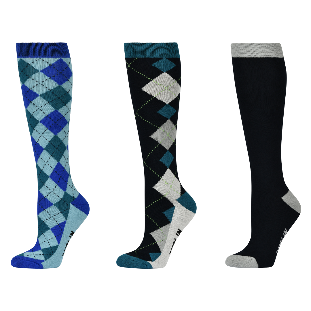 Dublin 3 Pack Socks Adults #colour_highlands