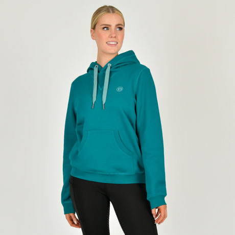 Dublin Ladies Camile Contrast Tie Hoodie #colour_deep-lake