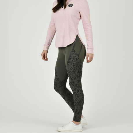 Weatherbeeta Toulon Ladies Lifestyle Tights #colour_dark-olive-camo-print