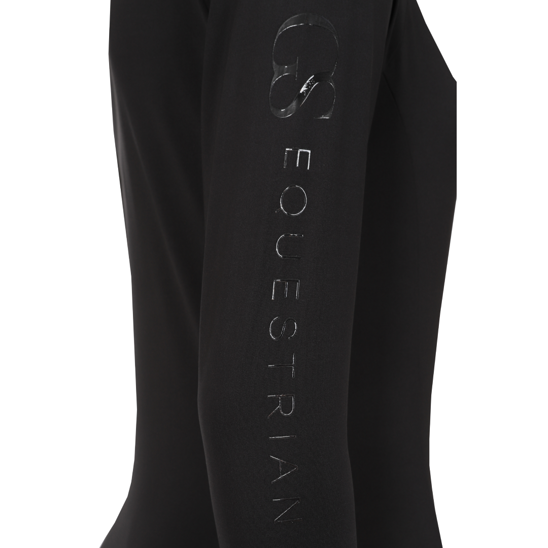 GS Equestrian Children's Momentum Long Sleeve Base Layer #colour_black