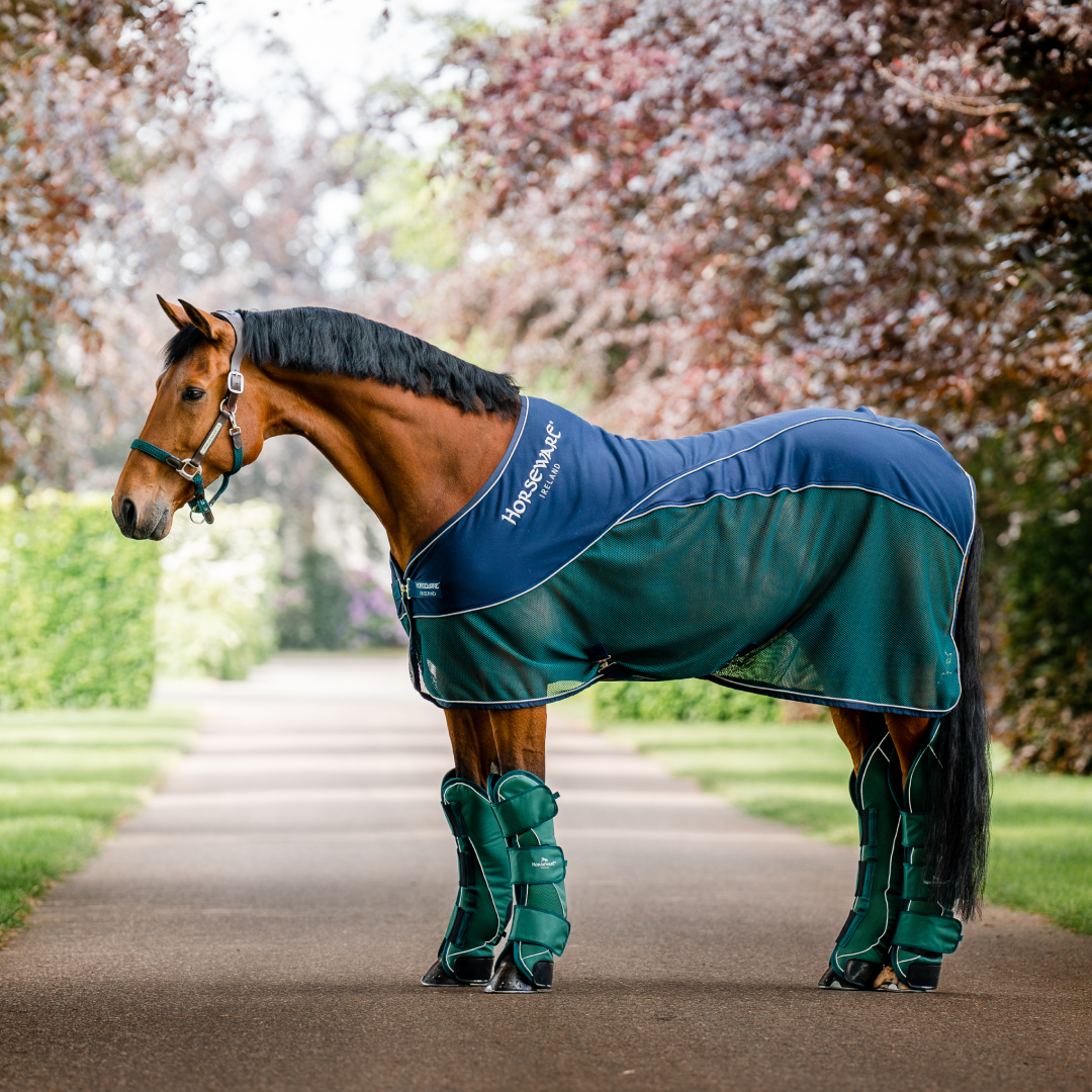 Horseware Ireland Signature Sport Cooler #colour_navy-hunter-green