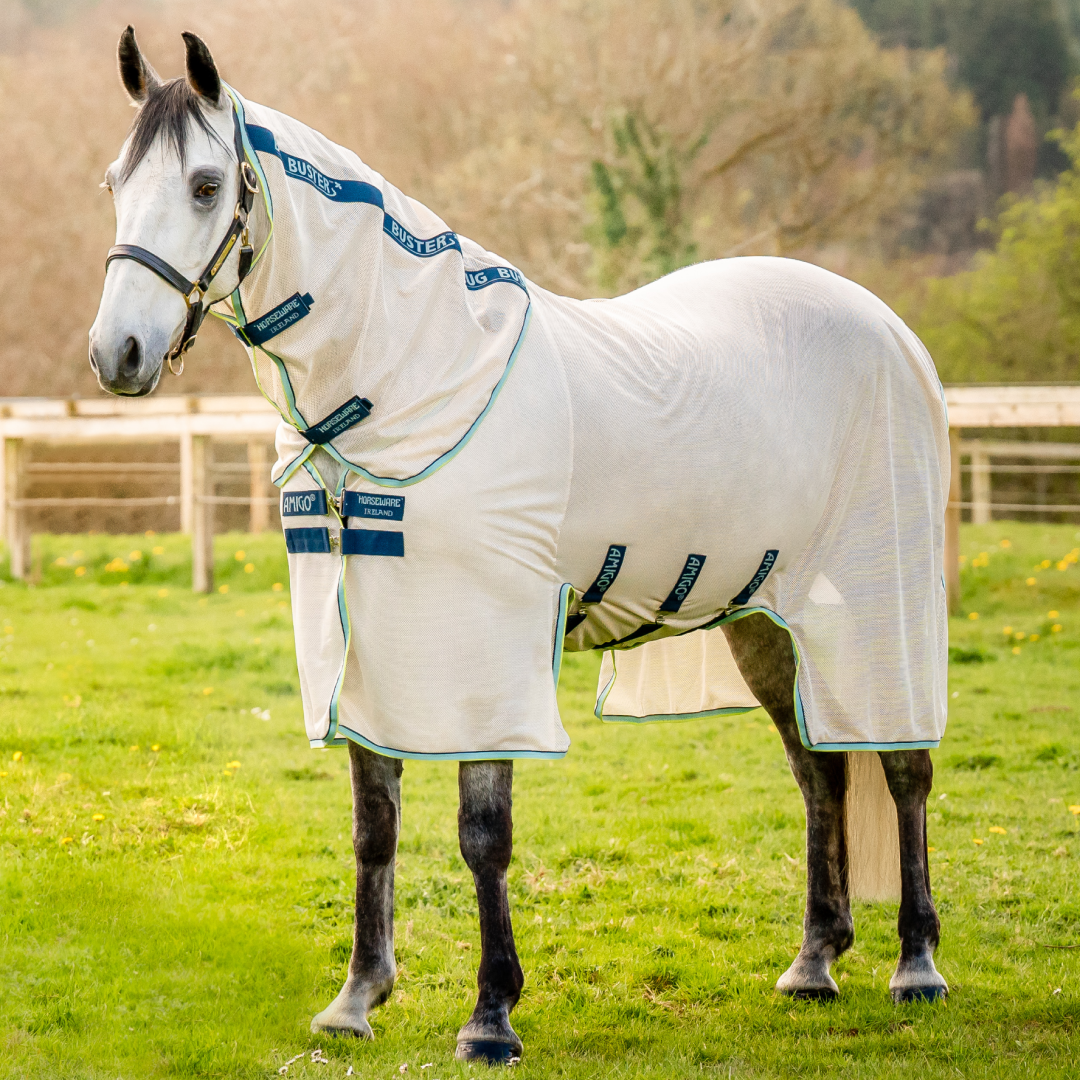Horseware Ireland Amigo Bug Buster #colour_chalk-navy-blue-haze