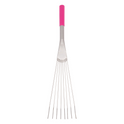 Red Gorilla Big Tidee Metal Rake Short Handle #colour_pink