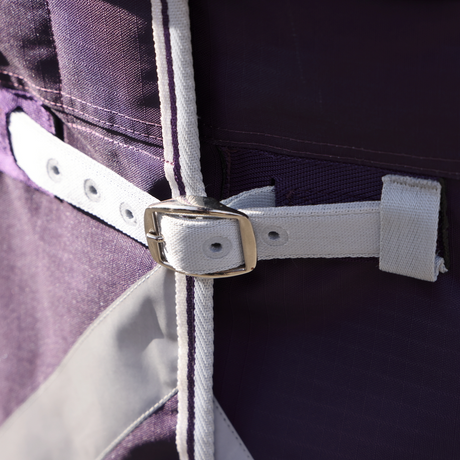 Shires Highlander Original 100g Turnout Rug & Neck #colour_plum