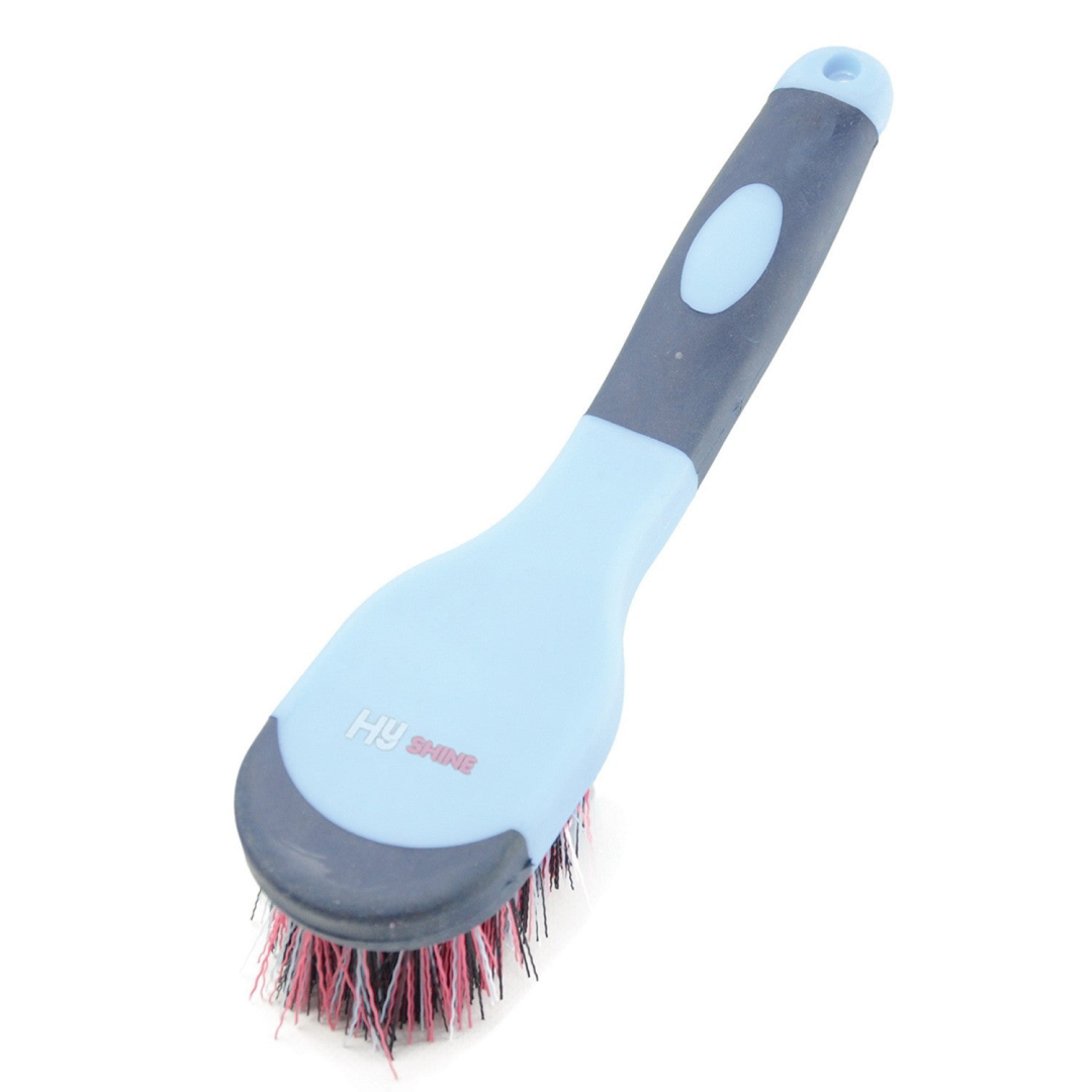 Hy Equestrian Pro Groom Bucket Brush #colour_blue-light-blue