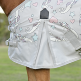 Saxon 600D Pony Standard Neck Lite #colour_sea-unicorn-print