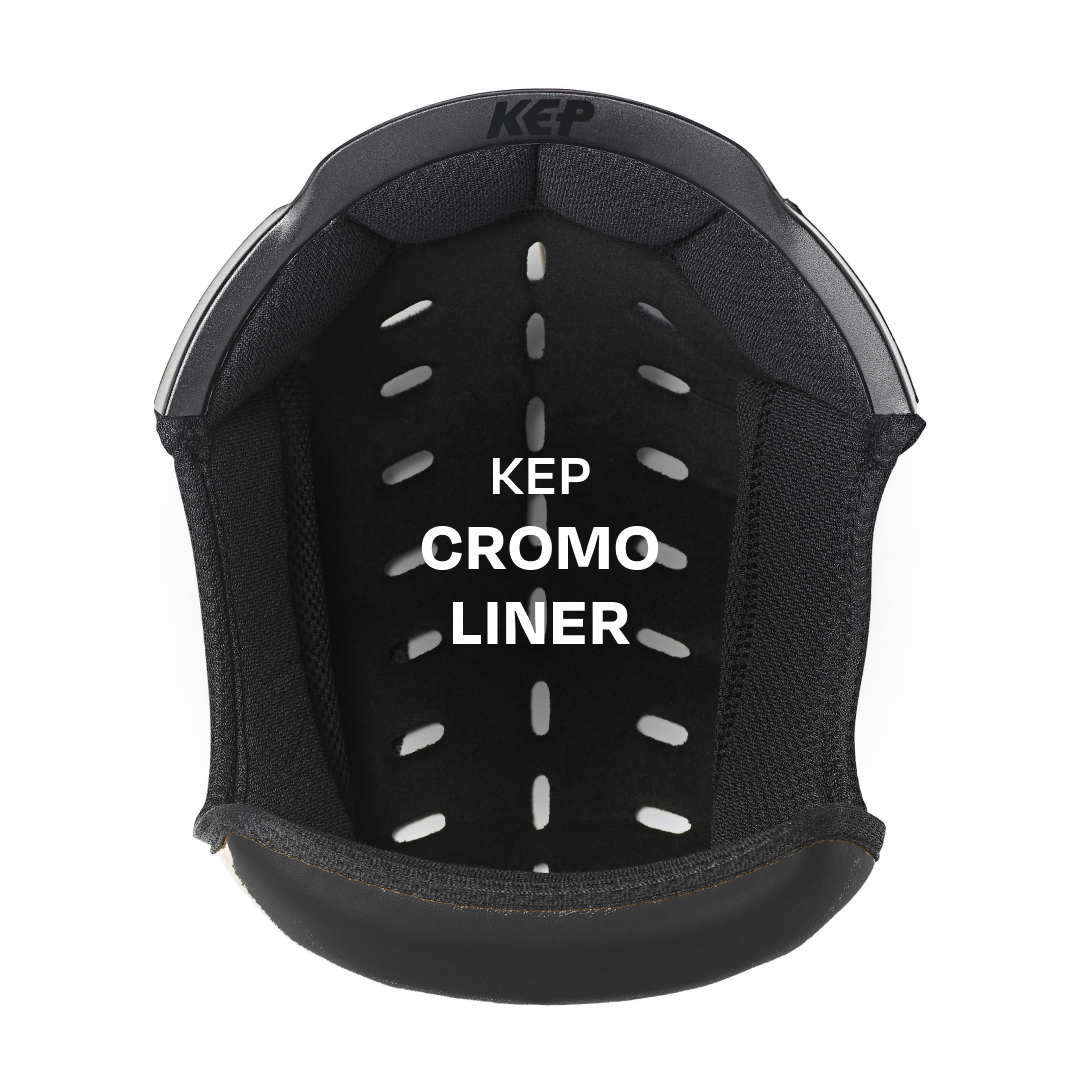 KEP Smart Matt Black Riding Hat #colour_black-matt-black-front