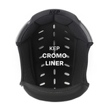 KEP Smart Metal Polished Bordeaux Riding Hat with Cromo Liner