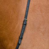 Collegiate Comfitec Opulux Plain Flat Running Martingale #colour_black