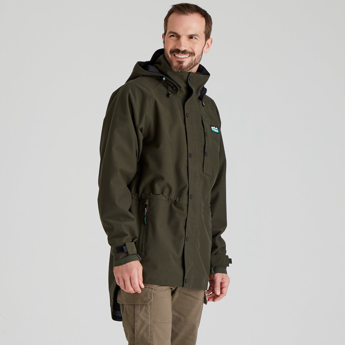 Ridgeline Mens Monsoon Classic Jacket #colour_deep-forest