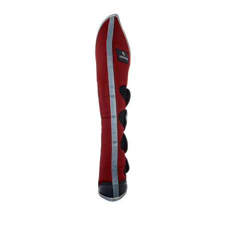 Equestro Travelling Boots Set And Tail Guard #colour_burgundy