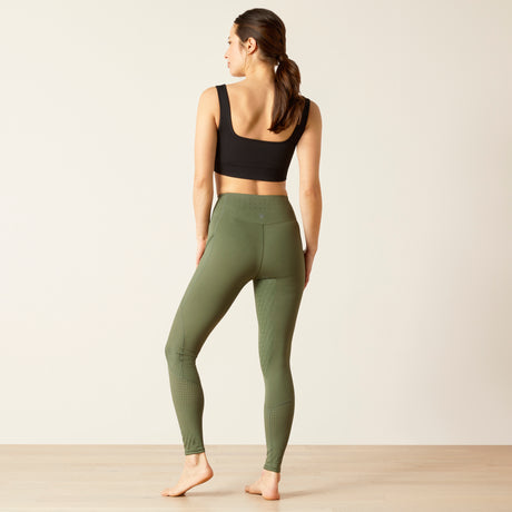 Ariat Women's Breathe Eos Half Grip Recycled Materials Tights #colour_beetle