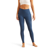 Ariat Women's Breathe Eos Half Grip Recycled Materials Tights #colour_dark-denim