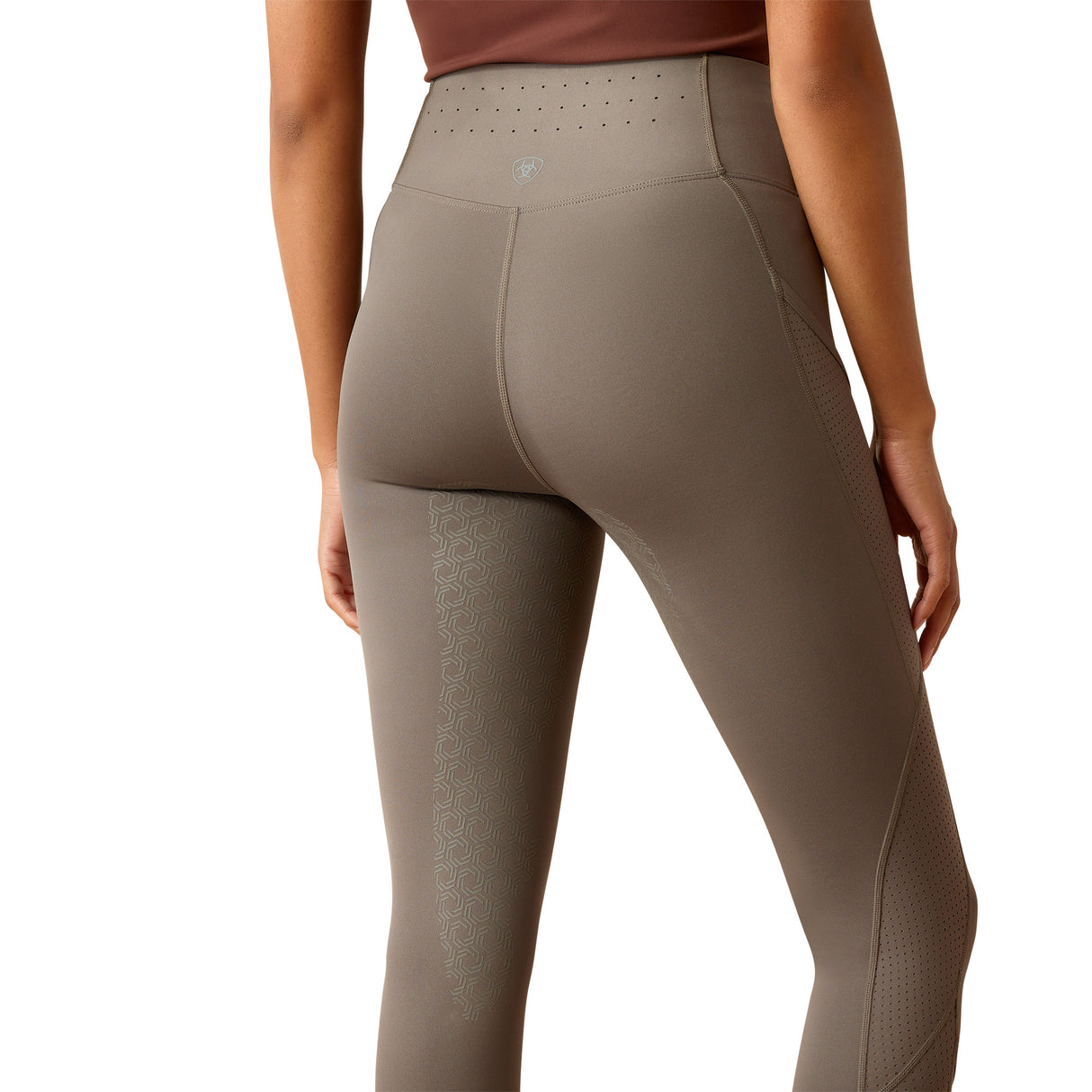 Ariat Women's Breathe Eos Half Grip Recycled Materials Tights #colour_plum-grey
