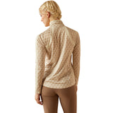 Ariat Women's Sunstopper 3.0 1/4 Zip Baselayer #colour_almond-milk