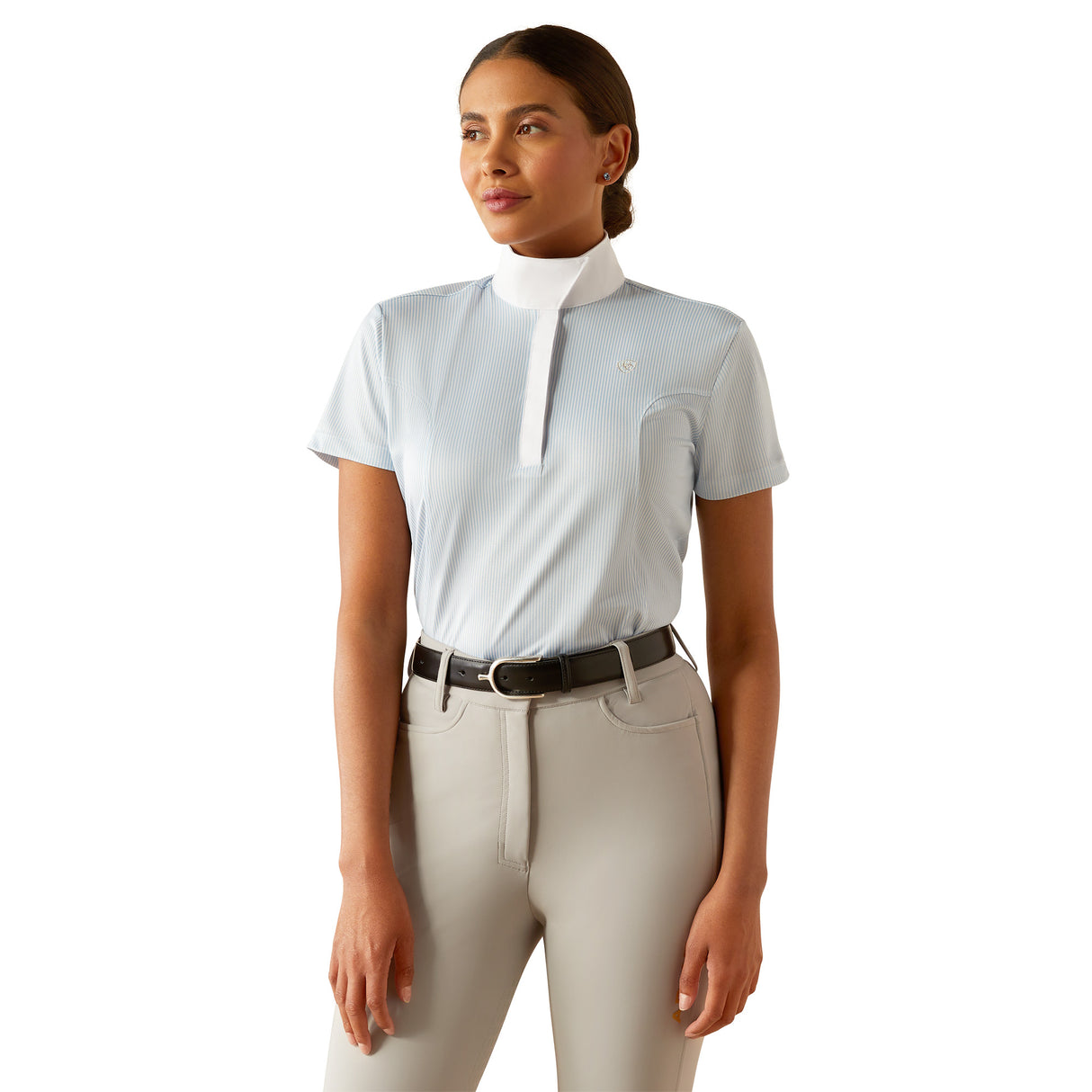 Ariat Women's Aptos Show Shirt #colour_blue-stripe