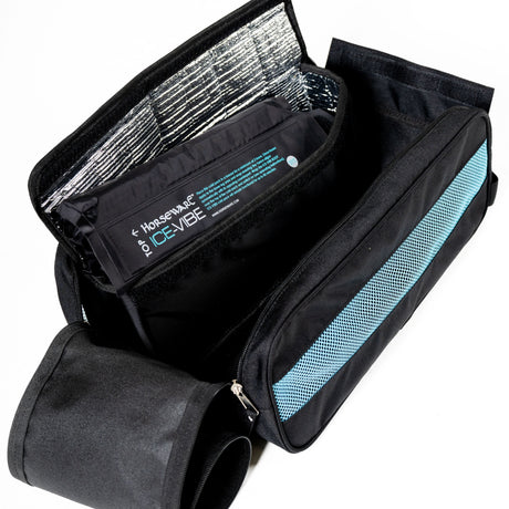 Horseware Ireland Ice-Vibe Leg Wraps #colour_black-aqua