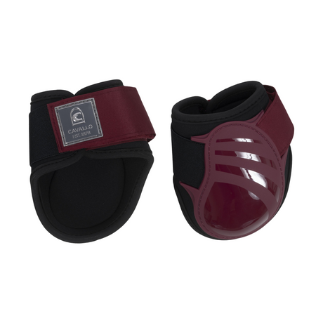 Cavallo Harbor Fetlock Boots #colour_dark-red