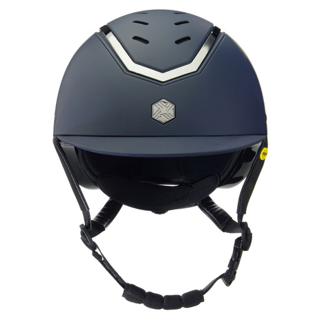 Charles Owen Kylo MIPS Matte Riding Hat #colour_navy-matte-pewter