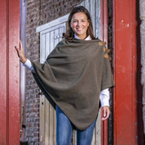 Baleno Elite Fleece Poncho #colour_moss-green