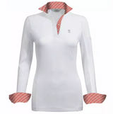 Tredstep Ireland Junior Long Sleeve Competition Shirt #colour_coral-haze