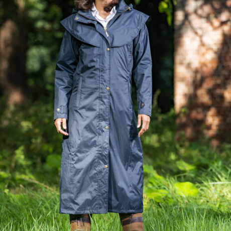Baleno Oxford Ladies Raincoat #colour_navy-blue