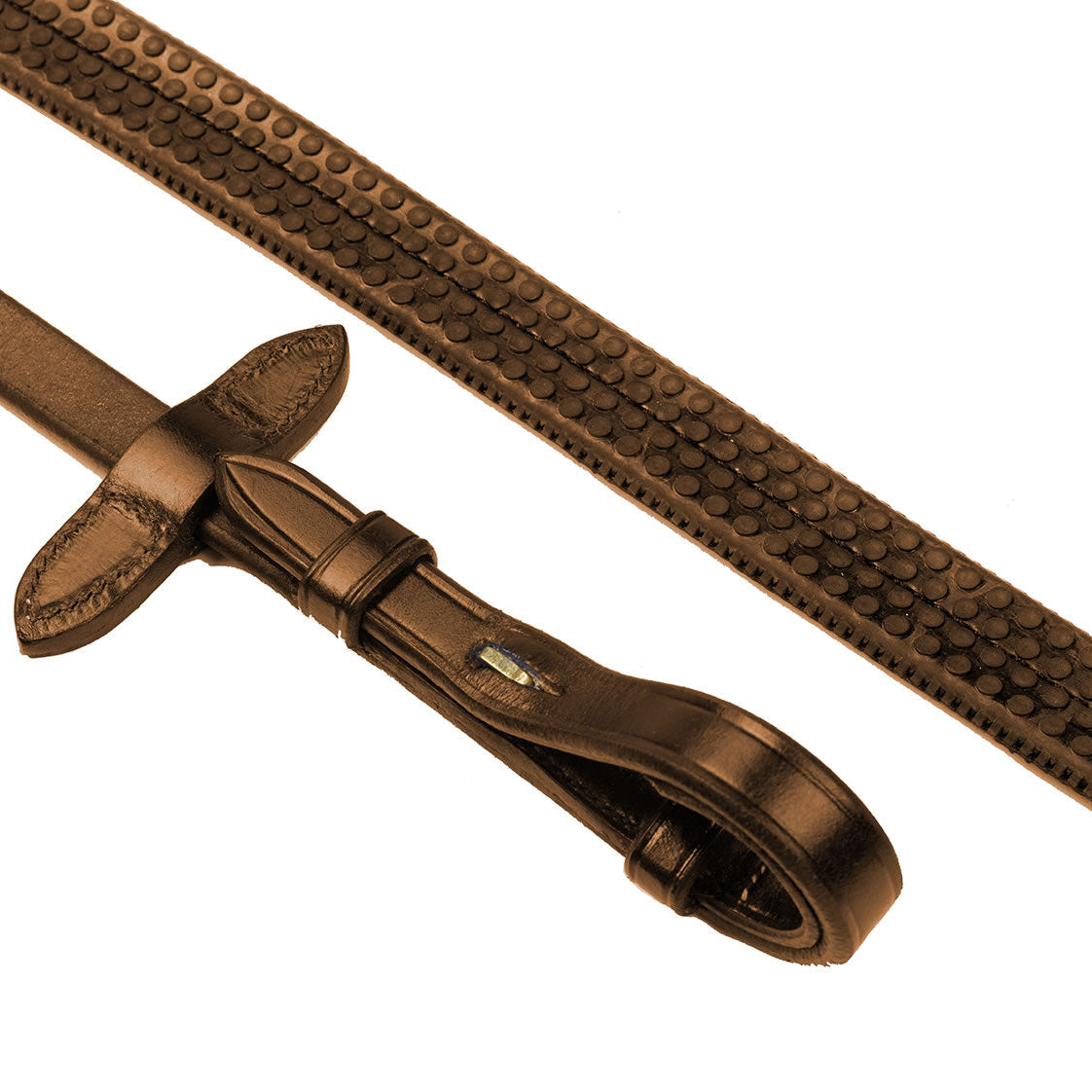 Whitaker Eastwood Rubber Reins #colour_light-havana