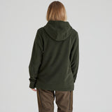 Ridgeline Womens Ballistic Long Sleeved Fleece Hoodie #colour_deep-forest