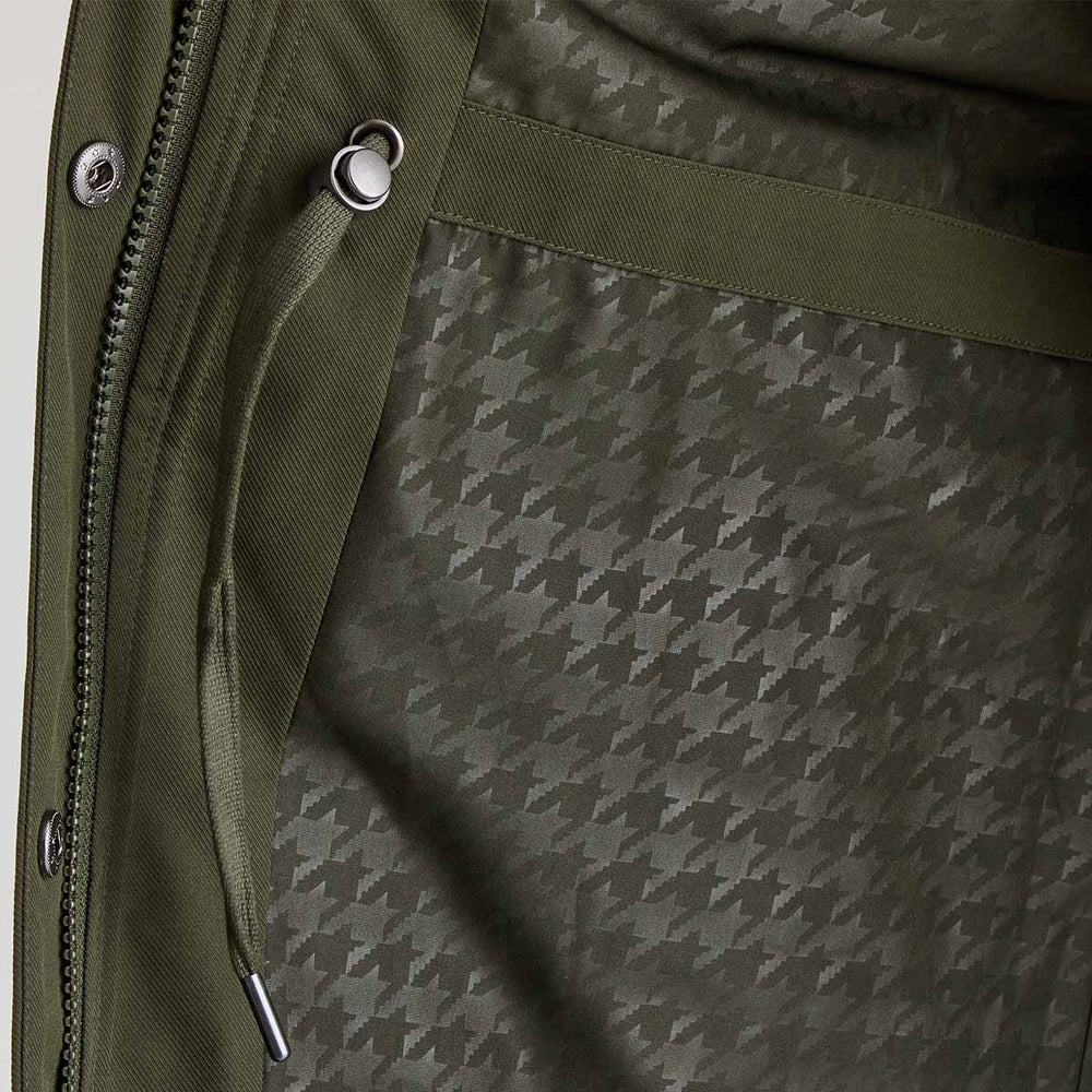 Ridgeline Womens Blakeney Parka #colour_deep-forest